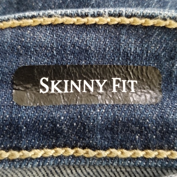 Judy Blue Women's Dark Wash Stretch Split Hem High Waist Skinny Jeans Size 15/32 - Picture 10 of 11